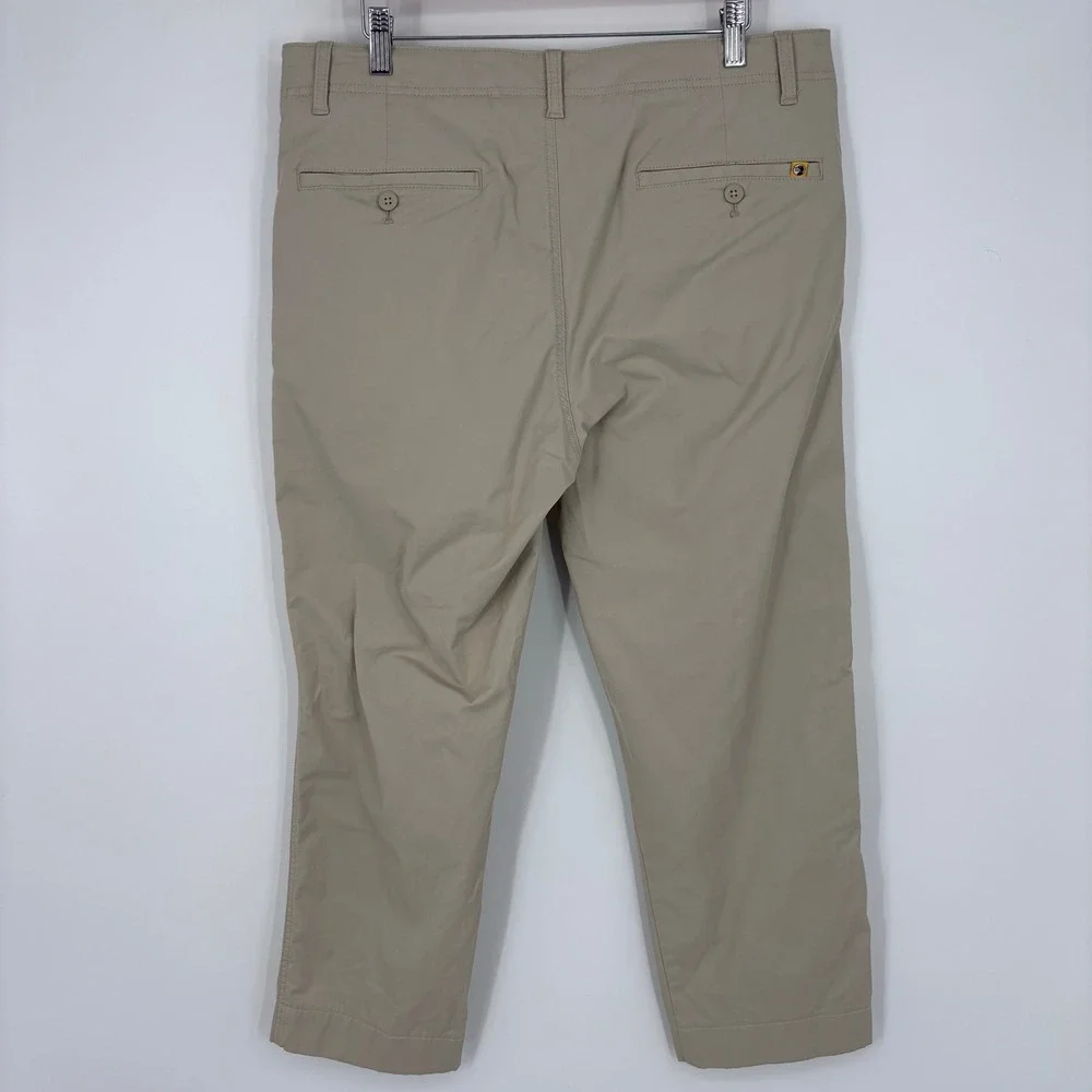 Duck Head Harbor Performance Chino Pants Mens 35x25 (Tag 36x30) Khaki Hemmed